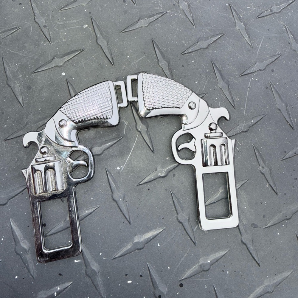 Goes in car belt buckle
